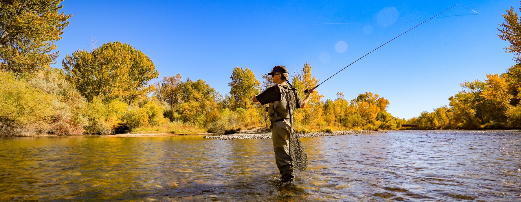 person fishing in eagle idaho