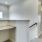 a hallway with white walls